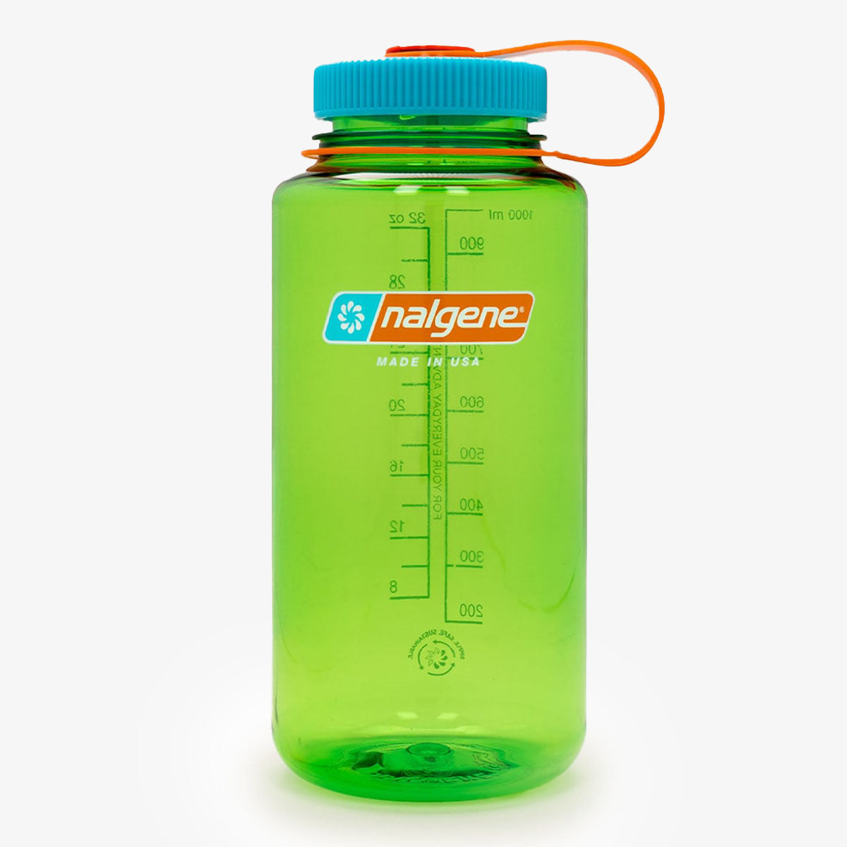 Nalgene Wide Mouth 1 Litre Tritan Sustain Water Bottle, Pear, Detail Shot 1