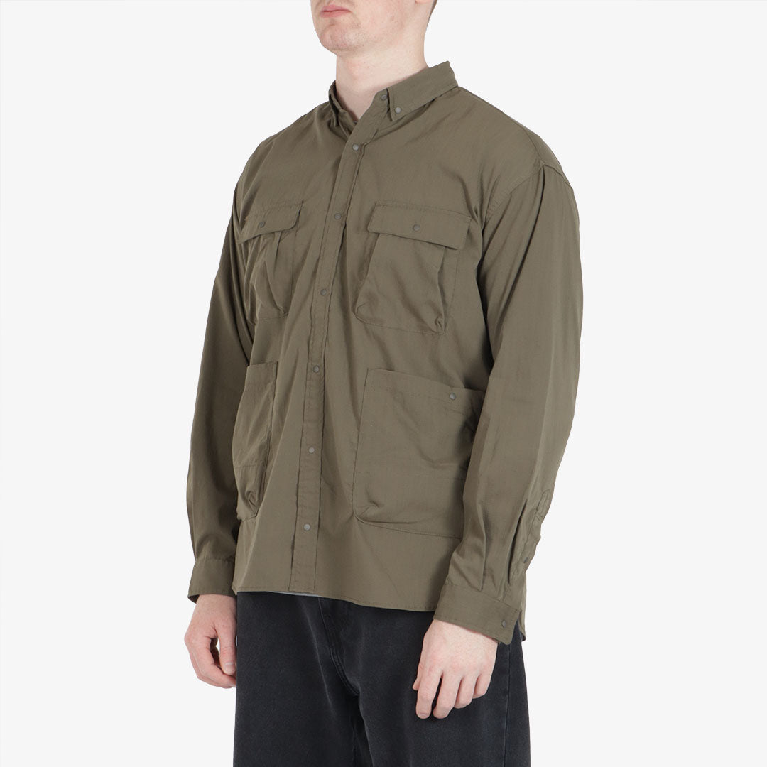 Nanga Takibi Ripstop Camp Shirt - Army Green – Urban Industry