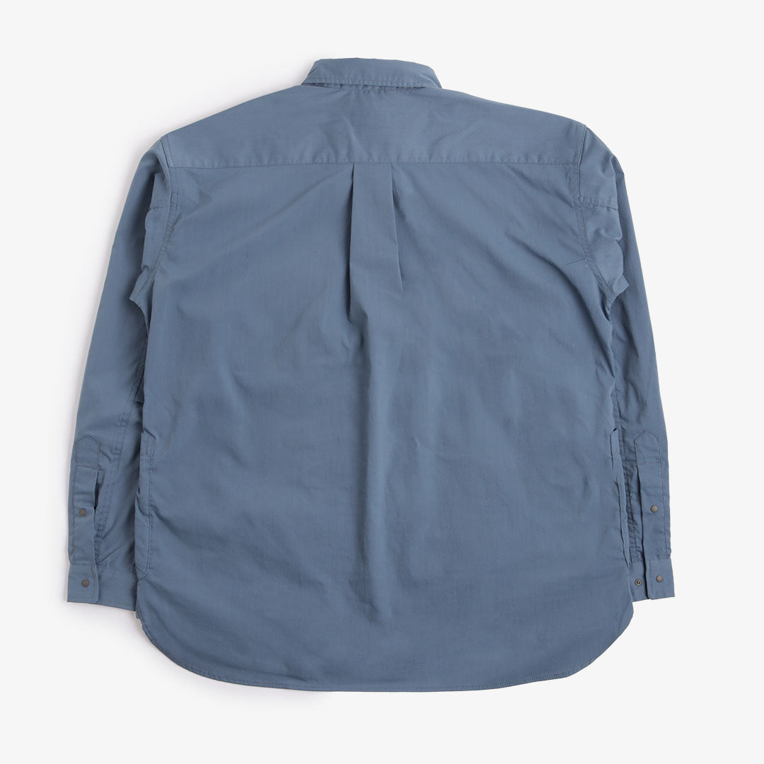 Nanga Takibi Ripstop Camp Shirt - Blue – Urban Industry