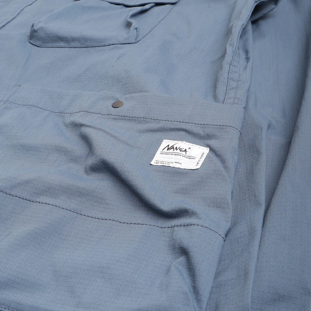 Nanga Takibi Ripstop Camp Shirt - Blue – Urban Industry