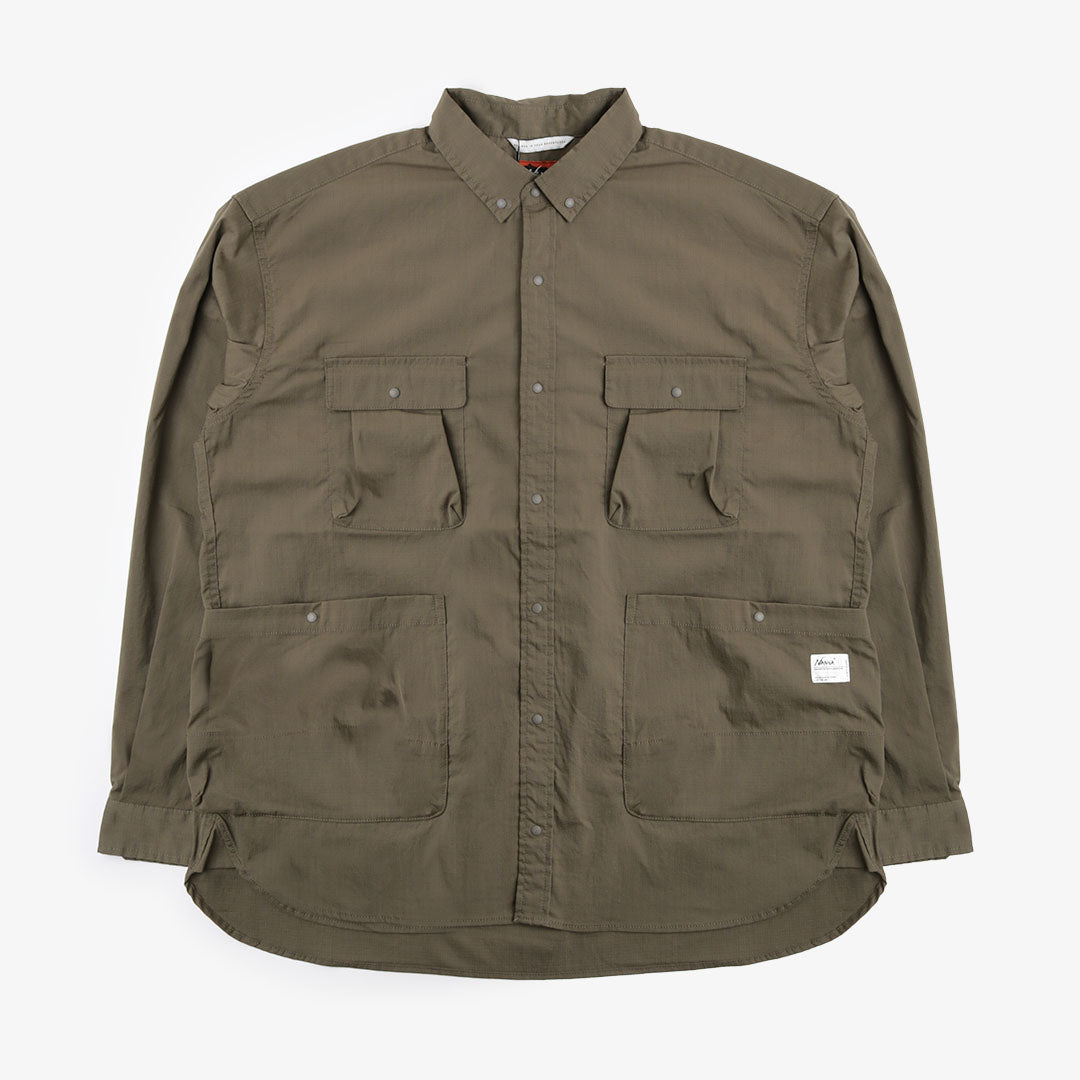 Nanga Hinoc Ripstop Camp Shirt - Army Green – Urban Industry