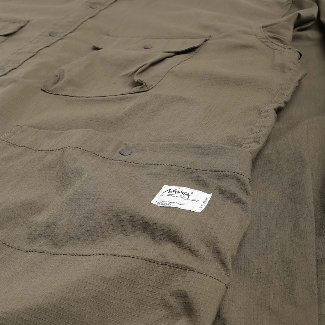 Nanga Takibi Ripstop Camp Shirt - Army Green – Urban Industry