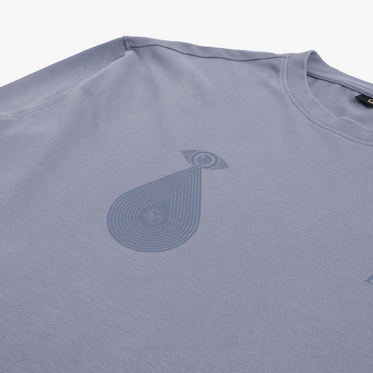 main OBEY x Napapijri Long Sleeve T-Shirt, Blue Flint, Detail Shot 3