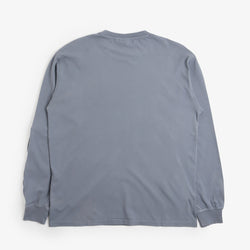 thumbnail OBEY x Napapijri Long Sleeve T-Shirt, Blue Flint, Detail Shot 4