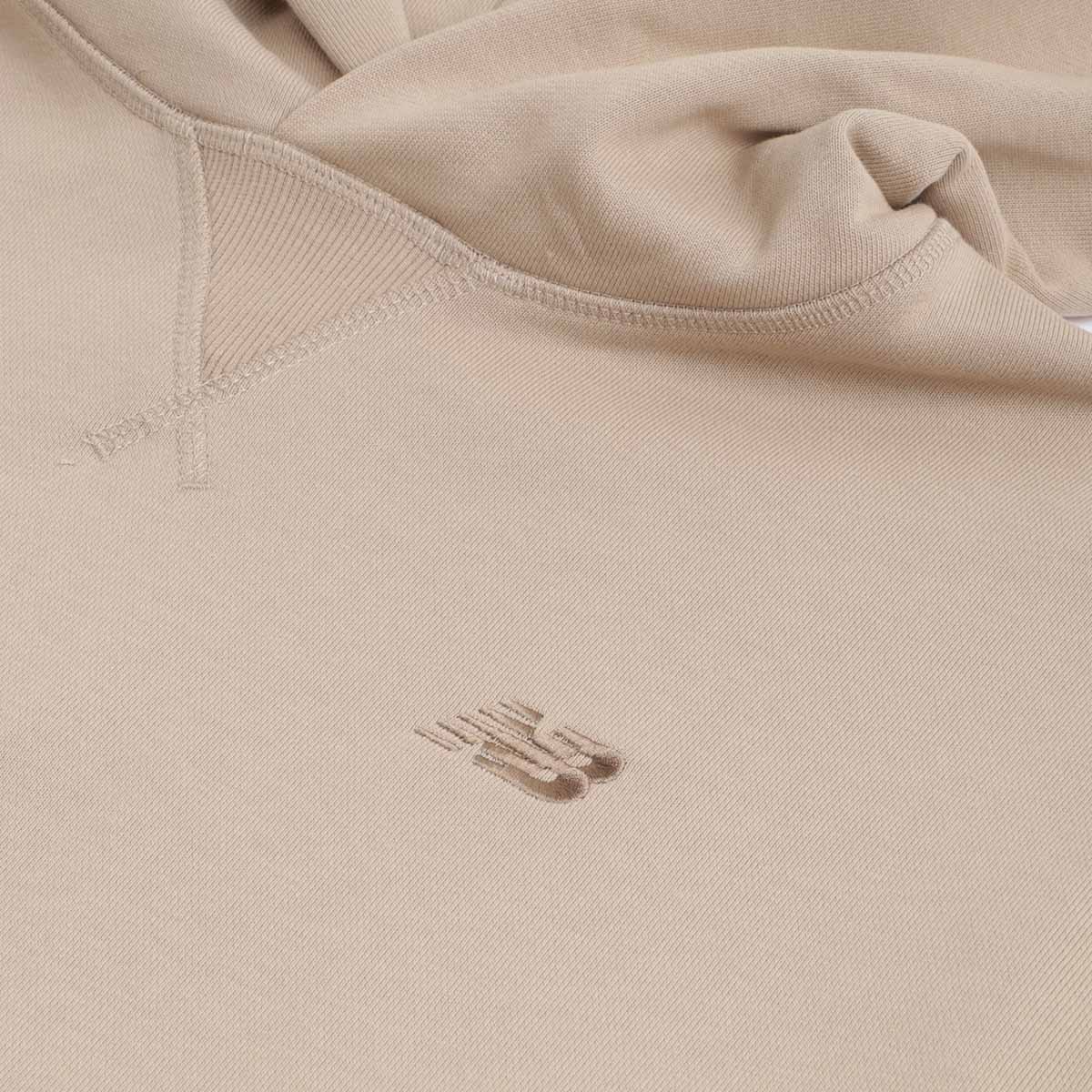 main New Balance Athletics French Terry Hoodie, Stoneware, Detail Shot 6