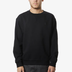 thumbnail New Balance Athletics French Terry Crew Sweatshirt, Black, Detail Shot 1