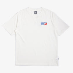 thumbnail New Balance Athletics Premium Logo Relaxed T-Shirt, Sea Salt, Detail Shot 1