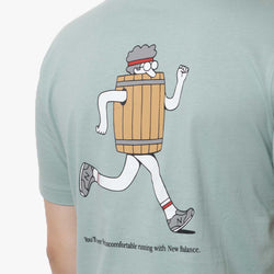 thumbnail New Balance Barrel Runner T-Shirt, Salt Marsh, Detail Shot 4