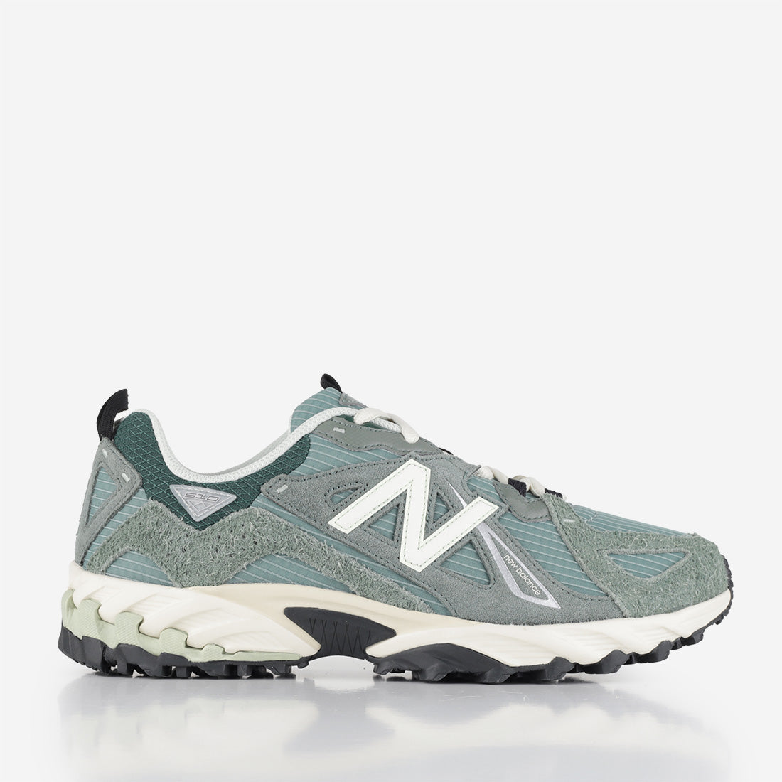 main New Balance ML610TLN 'Lunar New Year' Shoes, Green Natural Mint Turtledove, Detail Shot 1