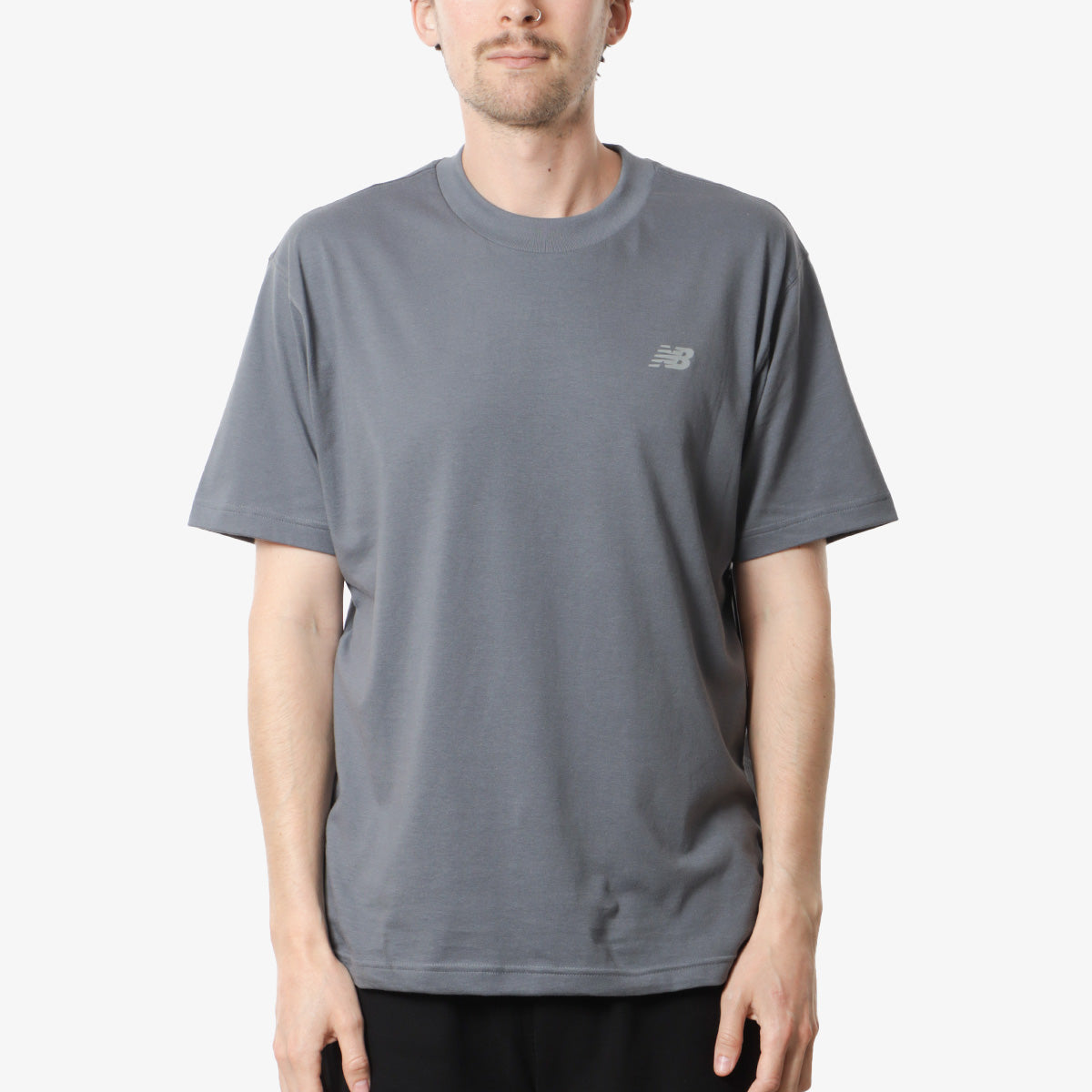 New Balance Sports Essentials Logo T Shirt Graphite Urban Industry