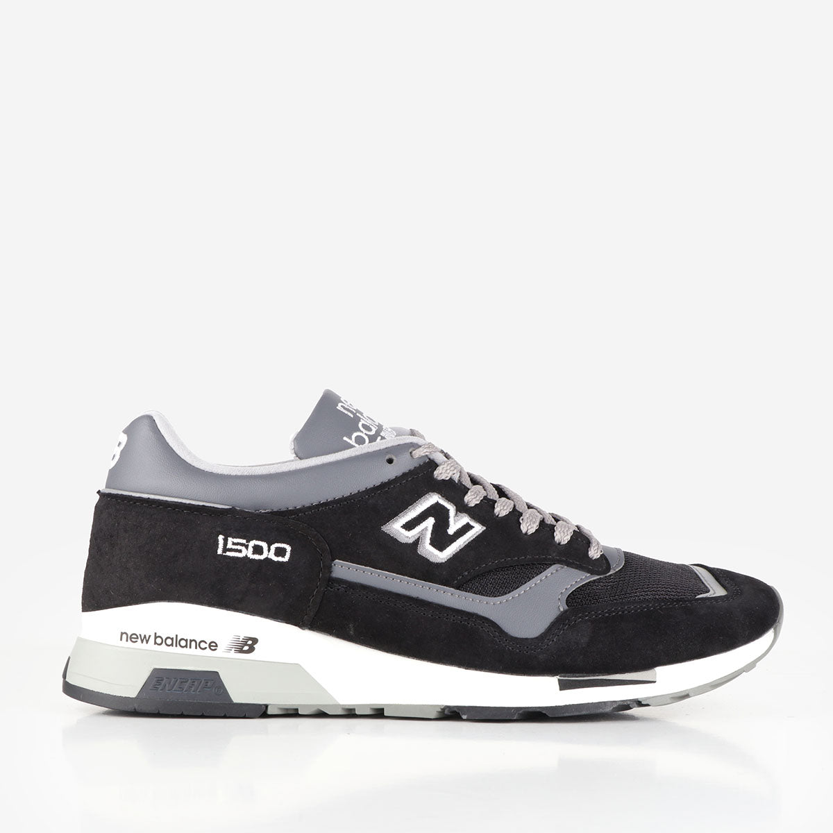 main New Balance U1500PBK Shoes, Black Smoked Pearl Silver, Detail Shot 1