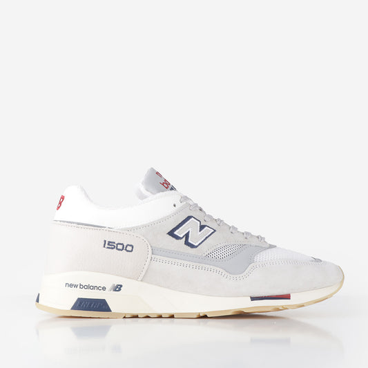 New Balance U1500VSW 'Vintage Sport' Shoes, Off White Blanc de Blanc Savvy Red, Detail Shot 1