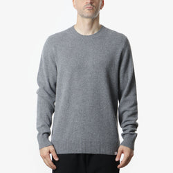 thumbnail Norse Projects Norse Standard Merino Lambswool Sweater, Grey Melange, Detail Shot 1