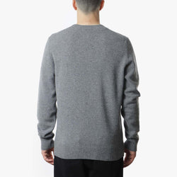 thumbnail Norse Projects Norse Standard Merino Lambswool Sweater, Grey Melange, Detail Shot 4