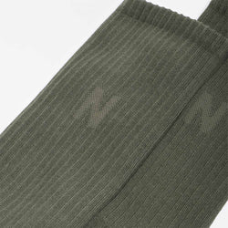 thumbnail Norse Projects Bjarki N Logo Socks 2 Pack, Forest Green, Detail Shot 4