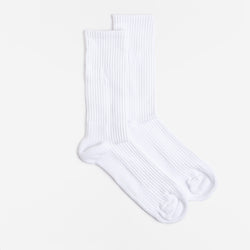 thumbnail Norse Projects Bjarki N Logo Socks 2 Pack, White, Detail Shot 3