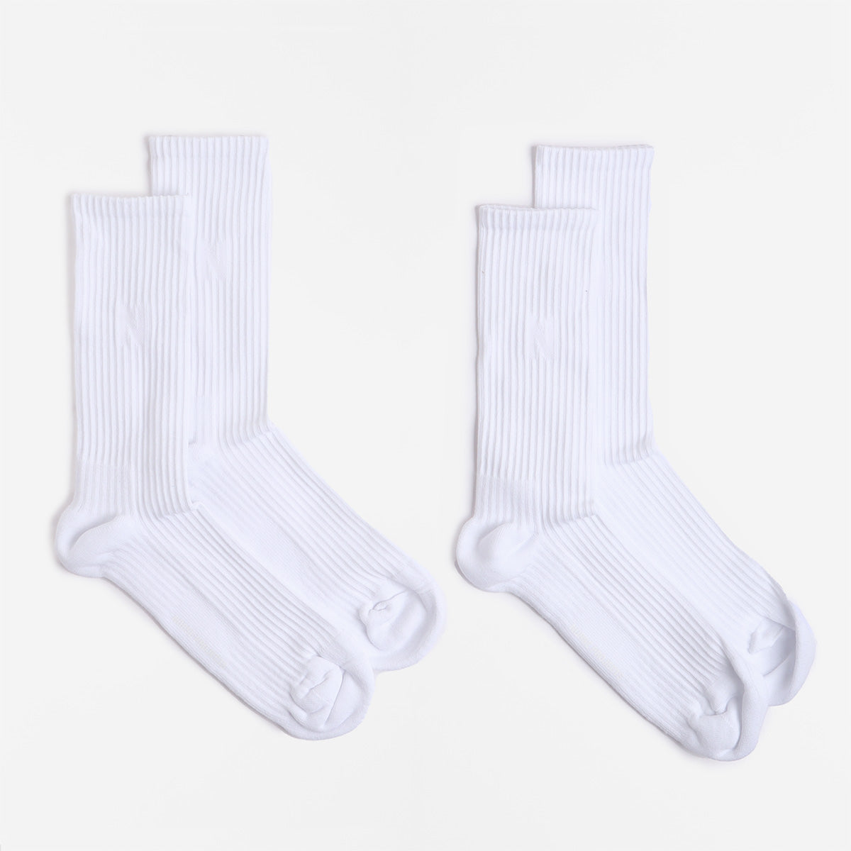 main Norse Projects Bjarki N Logo Socks 2 Pack, White, Detail Shot 1