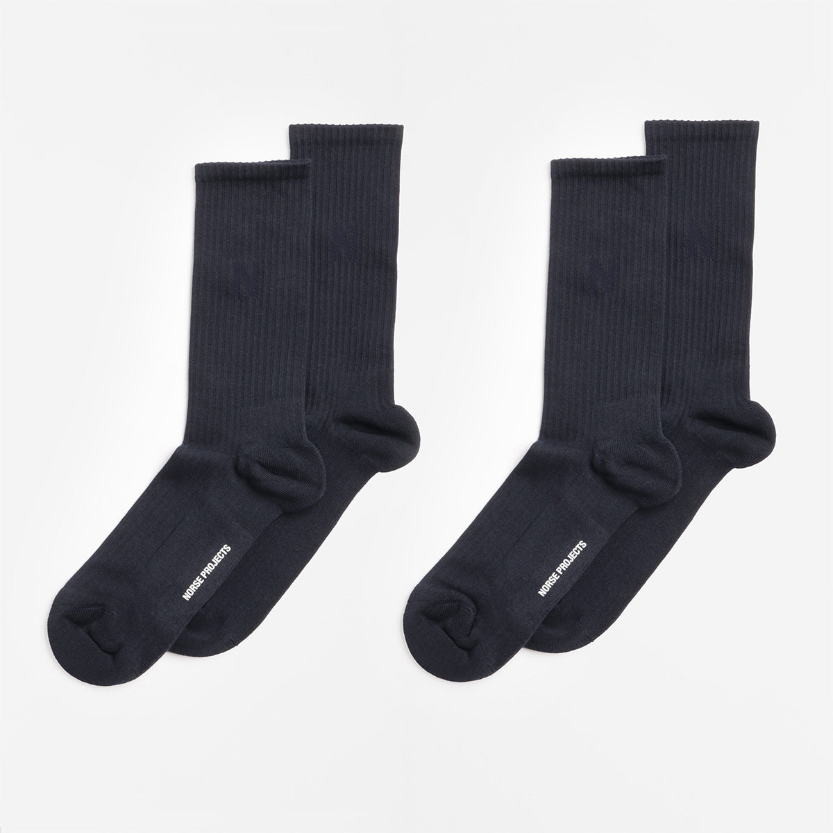 main Norse Projects Bjarki N Logo Socks 2 Pack