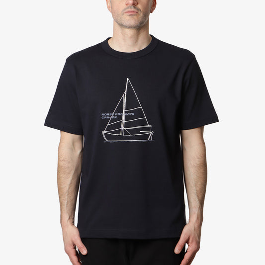 Norse Projects Holger Organic Boat Print T-Shirt