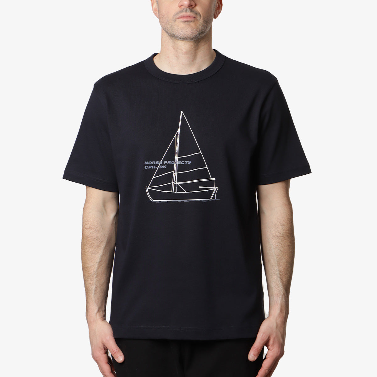 main Norse Projects Holger Organic Boat Print T-Shirt