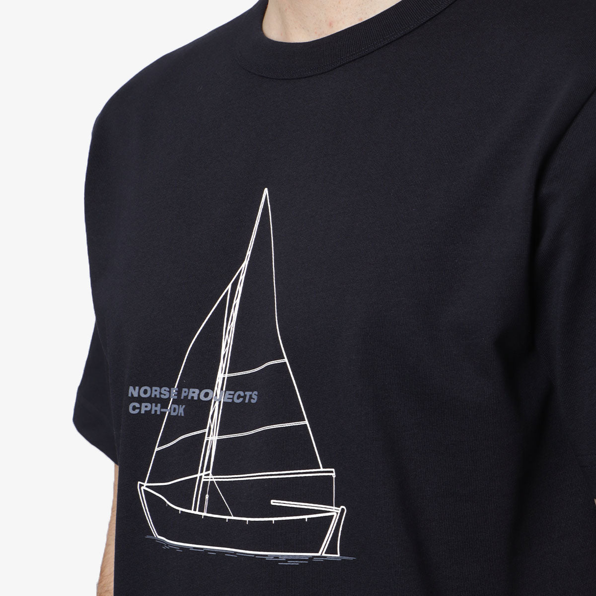 Norse Projects Holger Organic Boat Print T-Shirt