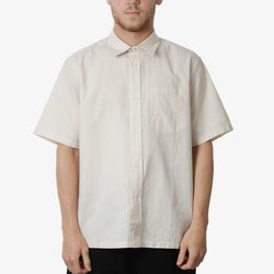 thumbnail Norse Projects Ivan Relaxed Cotton Linen Shirt, Ecru, Detail Shot 1