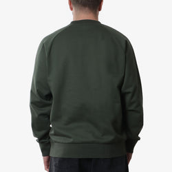 thumbnail Norse Projects Marten Relaxed Raglan Light Sweatshirt, Spruce Green, Detail Shot 3