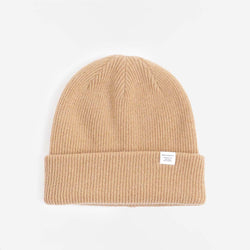 thumbnail Norse Projects Merino Lambswool Beanie, Camel, Detail Shot 1