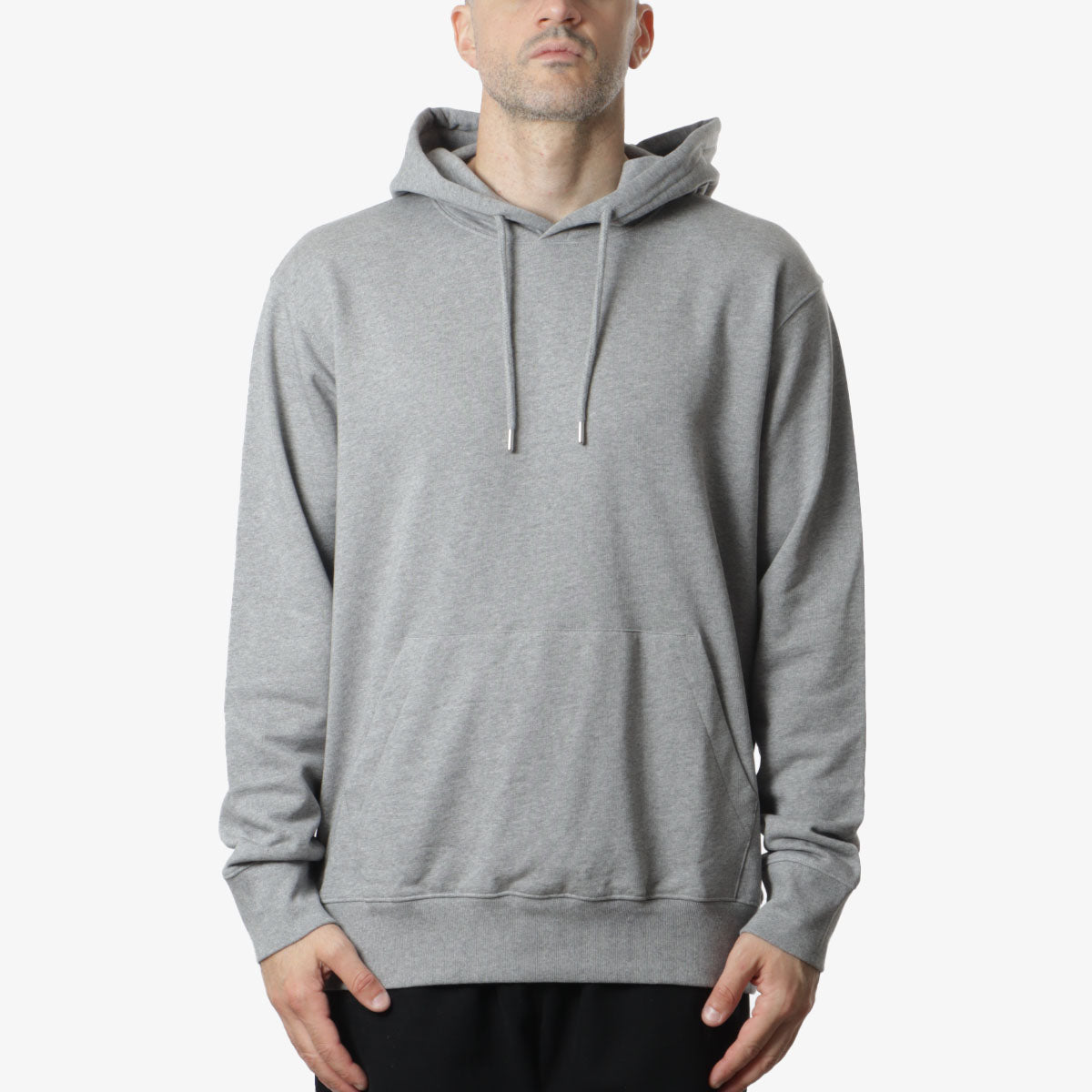 main Norse Projects Norse Standard Hoodie, Grey Melange, Detail Shot 1