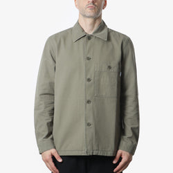 thumbnail Norse Projects Norse Standard Twill Overshirt, Sediment Green, Detail Shot 1