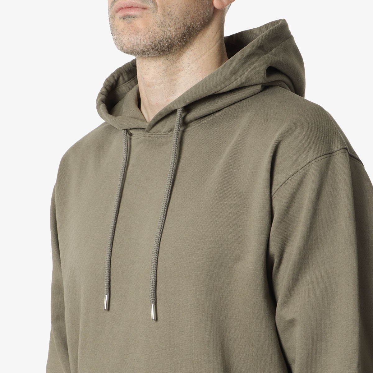 Norse Projects Norse Standard Hoodie, Sediment Green, Detail Shot 2