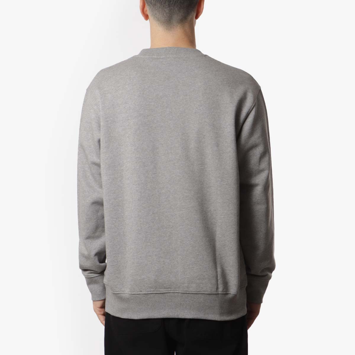 Norse Projects Norse Standard Sweatshirt, Grey Melange, Detail Shot 3