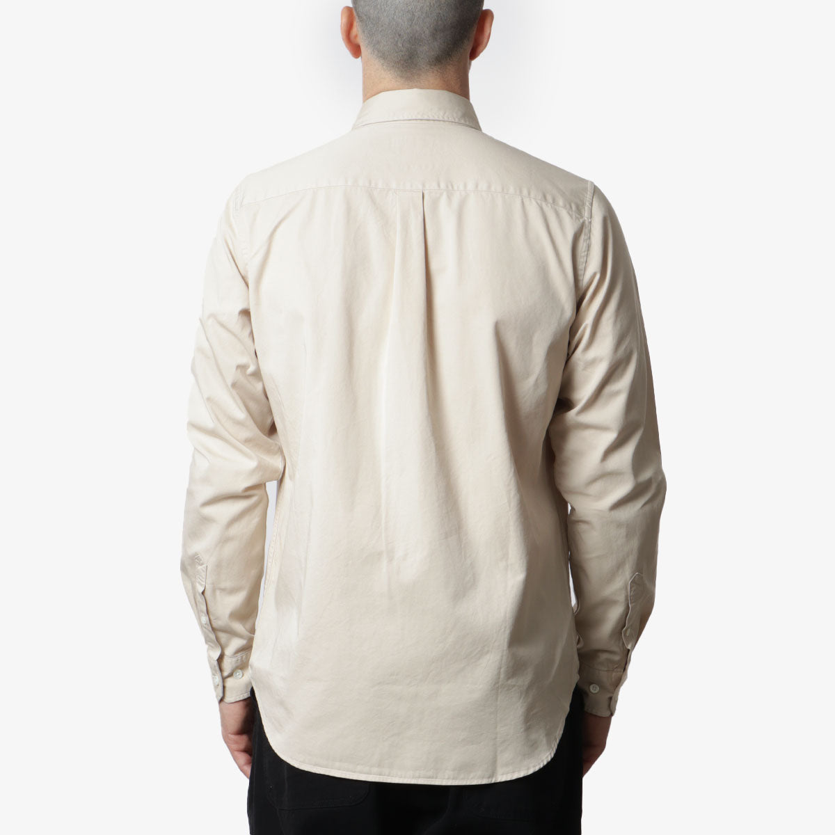 Norse Projects Osvald Twill Shirt, Oatmeal, Detail Shot 3