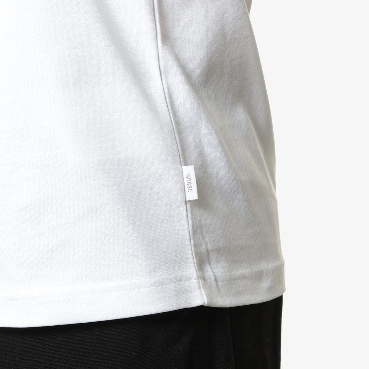 Norse Projects Norse Standard T-Shirt, White, Detail Shot 3