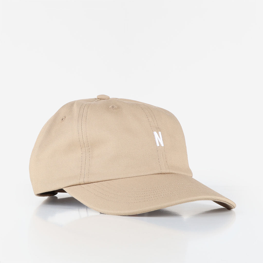 main Norse Projects Twill Sports Cap, Utility Khaki, Detail Shot 1