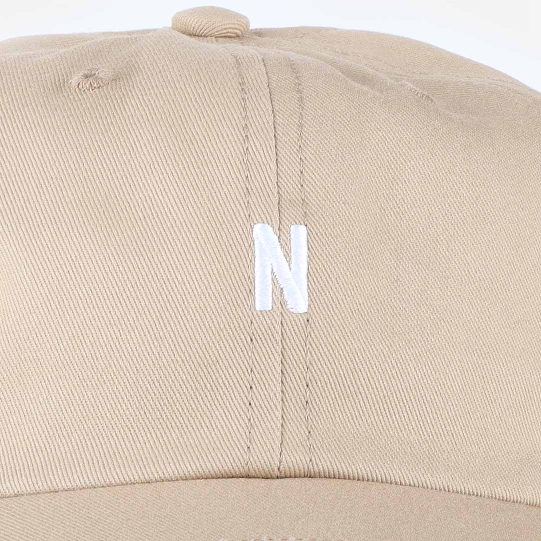 main Norse Projects Twill Sports Cap, Utility Khaki, Detail Shot 2