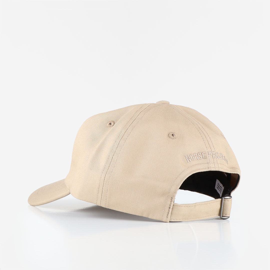 main Norse Projects Twill Sports Cap, Utility Khaki, Detail Shot 3