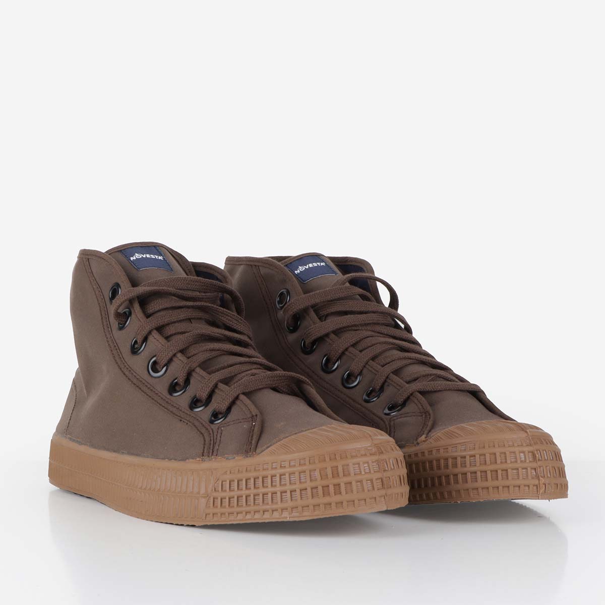 Novesta Star Dribble Wax Cotton Shoes Dark Brown Urban Industry