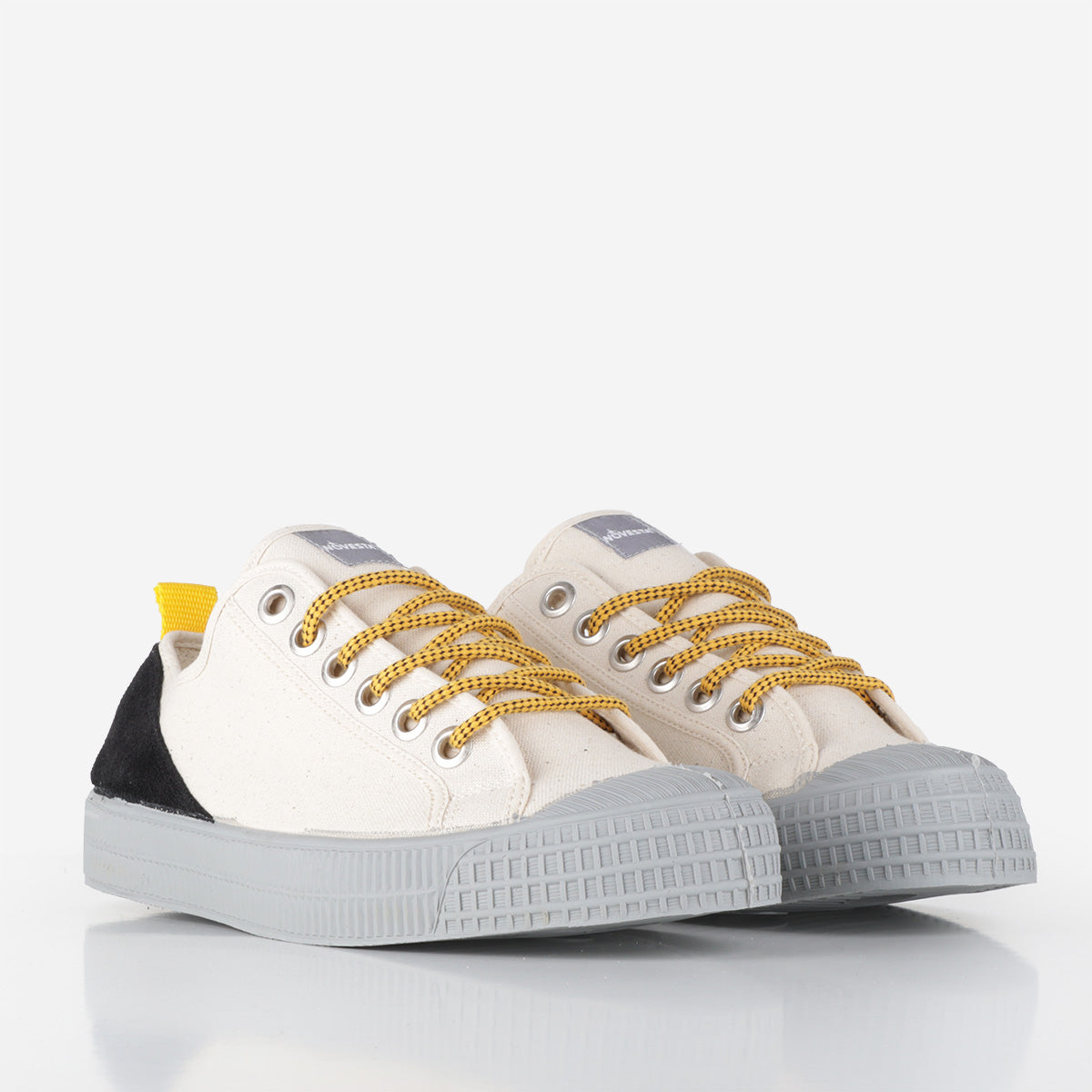 main Novesta Star Master Hiker Shoes, Beige, Black, Bright Yellow, Grey, Detail Shot 2