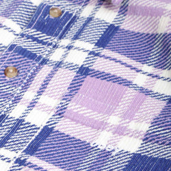 thumbnail OBEY Benny Cord Woven Shirt, Purple Rose Multi, Detail Shot 2