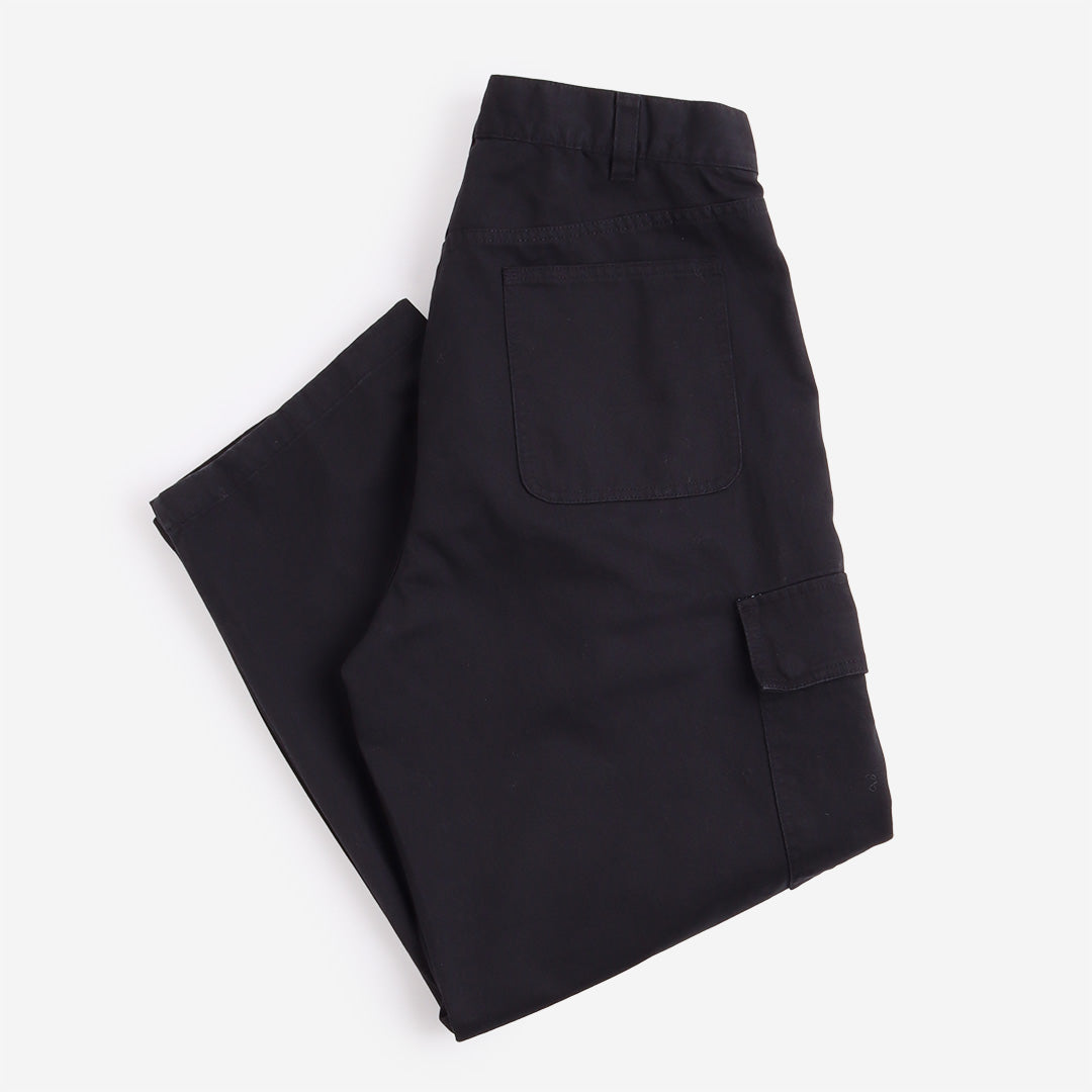 main OBEY Bigwig Baggy Twill Cargo Pant, Black, Detail Shot 1