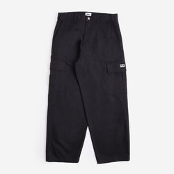 thumbnail OBEY Bigwig Baggy Twill Cargo Pant, Black, Detail Shot 2