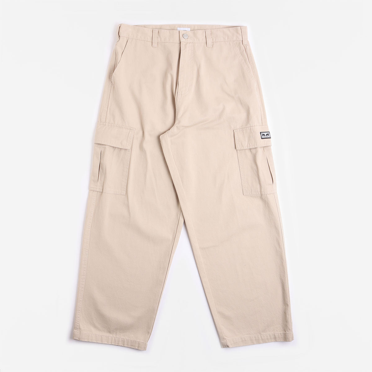 main OBEY Bigwig Baggy Twill Cargo Pant, Silver Grey, Detail Shot 2