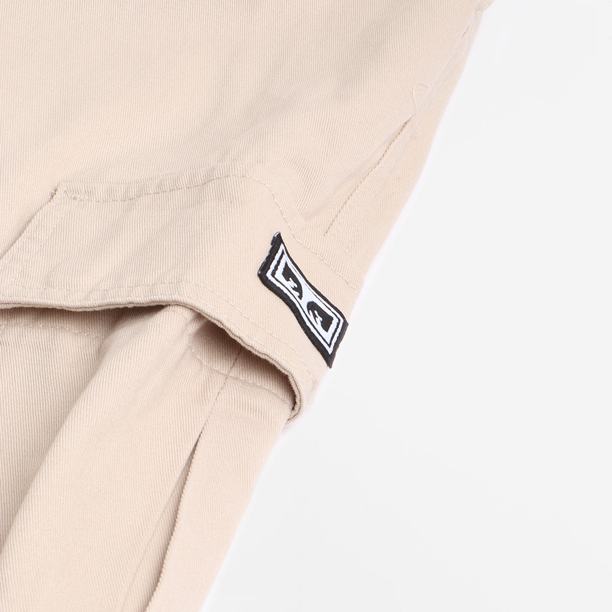 main OBEY Bigwig Baggy Twill Cargo Pant, Silver Grey, Detail Shot 4