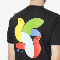 thumbnail OBEY Bird T-Shirt, Black, Detail Shot 4