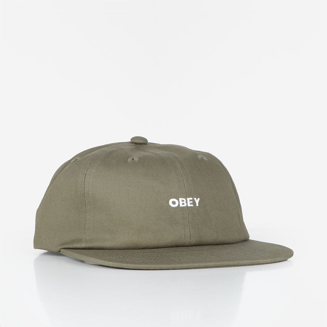 main OBEY Bold Twill 6 Panel Strapback Cap