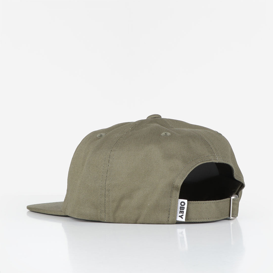 OBEY Bold Twill 6 Panel Strapback Cap