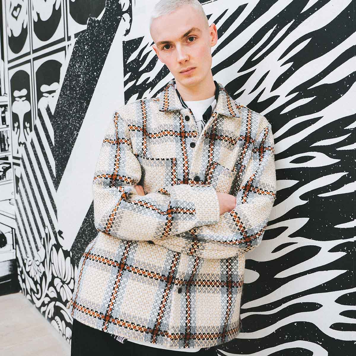 Obey checkered clearance jacket