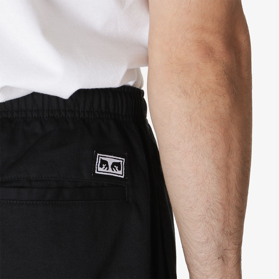 OBEY Easy Twill Pant, Black, Detail Shot 3