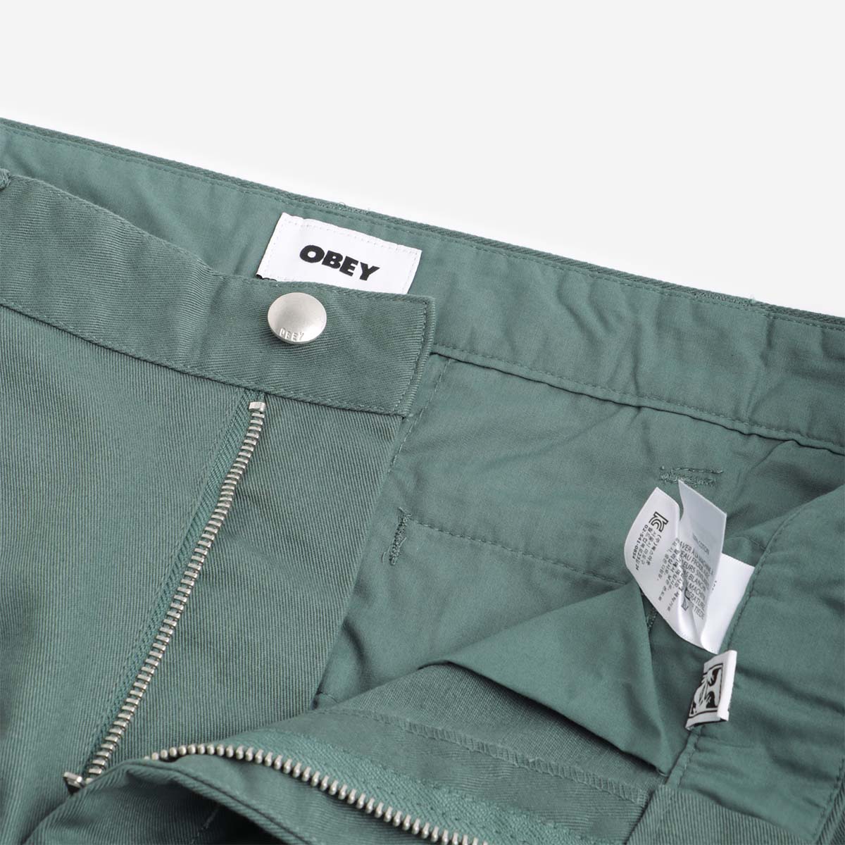 main OBEY Estate Pant, Silver Pine, Detail Shot 3